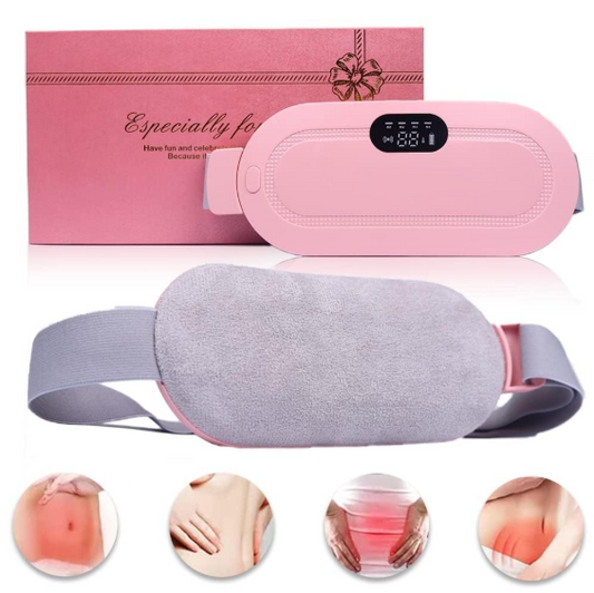 Rechargeable Period Cramp Relief Belt – Electric Heating Pad for Menstrual Pain, Adjustable & Portable